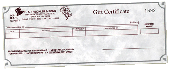 Gift Certiicate